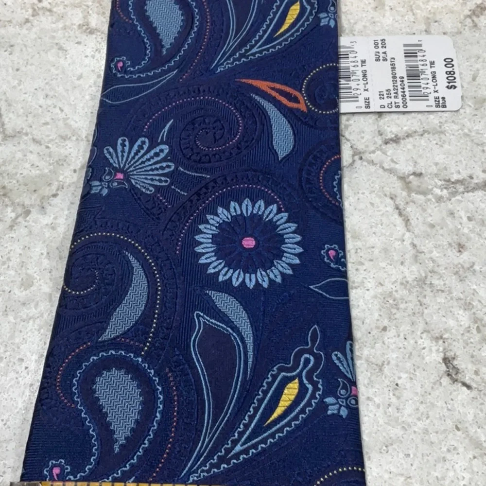 ROCHESTER Clotihng Blue tie with print - Picture 5 of 7